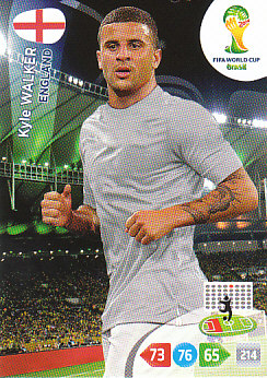 Kyle Walker England Panini 2014 World Cup #133